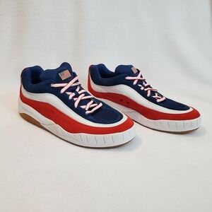 Customatix Vintage Leather Sneaker Shoes Mens Size 10.5 USA American Flag